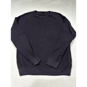 Kenneth Cole Sweater Men's Blue Awearness Pullover Sweater Slim Fit Size XL